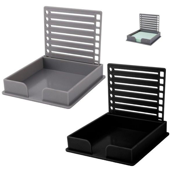 Tinoaly 2pcs Sticky Note Holder with Line Stencil, ABS Plastic