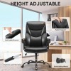 JHK Ergonomic PU Leather Padded Armrest Rocking Gaming Chair with