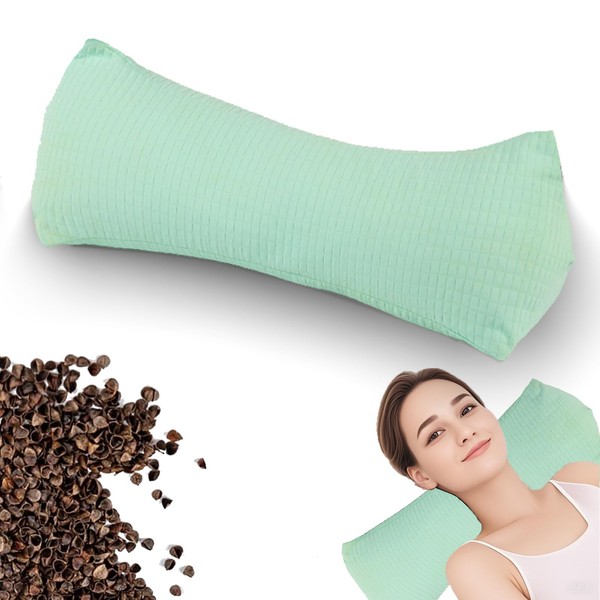Buckwheat Neck & Cervical Pillows, Buckwheat Hulls Adjustable Roll Pillow,