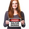 OSHA Danger Sulfur Dioxide Sign, 10x7 Inches, Rust Free .040