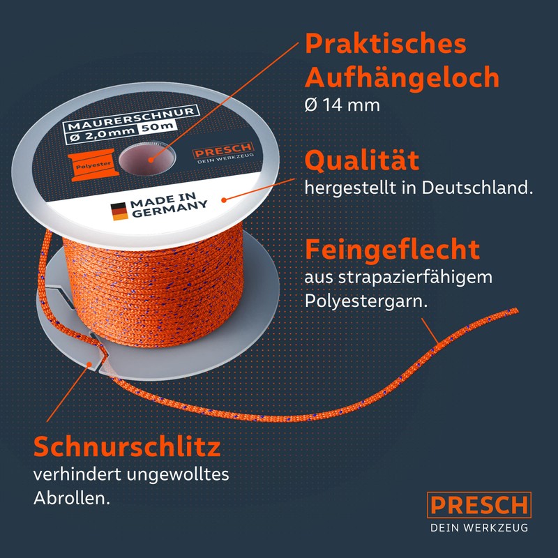 Presch Mason's Line 50 m | Diameter 2.0 mm |