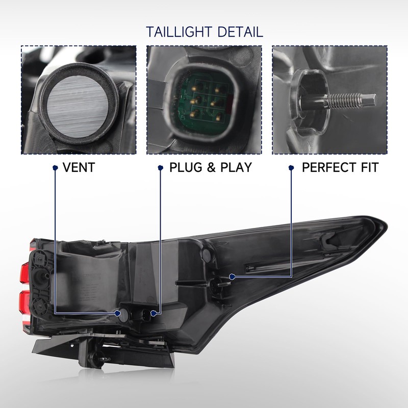 Gefitway Tail Light Assembly Compatible with 2022 2023 Chevy Traverse,