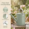 1 Gallon Metal Watering Can for Indoor Outdoor Plants, Cream