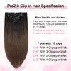 Sweetmet Pro2.0 Remy Real Human Hair Extensions Clip ins 120g