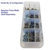 (6-Pack) Akro-Mils Storage Bins Compatible, Small Drawer Configurable Length Dividers