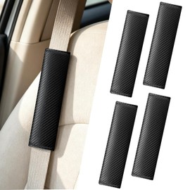 4 Almohadillas para Cinturón de Seguridad, Fundas de protección universales para cinturón de seguridad de coche, suaves y cómodas, Fundas protectoras de correa de hombro para cinturón de seguridad