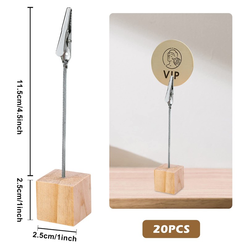 Photo Holder, Memo Clip Holder, 20 Pieces Memo Clip Holder
