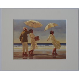 'The Beach Collection by Jack Vettriano Set of 5 Mounted Art Prints(10" x 8" - 25cm x 20cm)