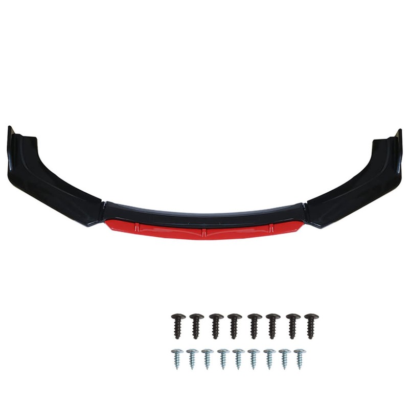 LABLT Universal Car Front Bumper Lip Spoiler Splitter Protector Red