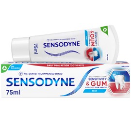 Sensodyne Toothpaste Sensitivity & Gum, Teeth Whitening Toothpaste for People with Sensitive Teeth and Gum Problems, 75ml