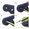 Ferrule Crimping Plier Self Adjustable Ergonomic Ratchet Wire Shrinkage Hand
