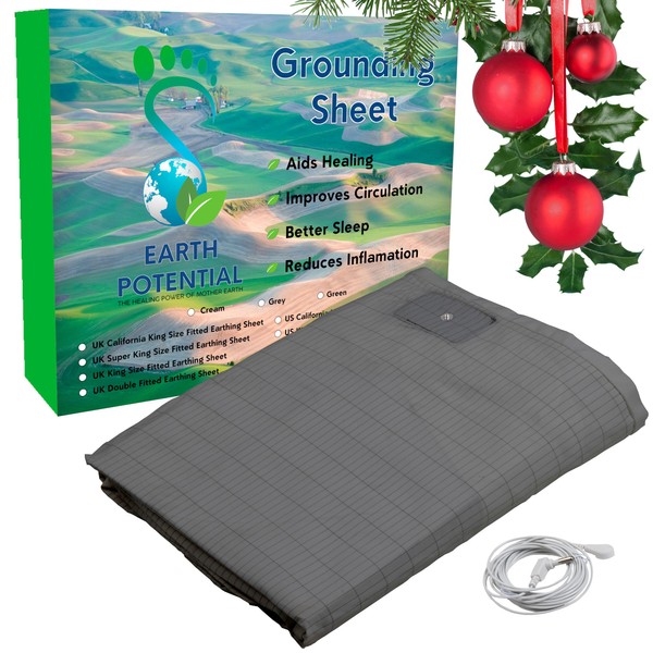 Earthing Grounding Fitted Queen Size Sheet in Gray – Earthing
