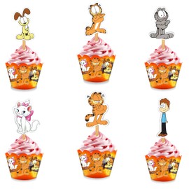 The Gaarfield Cupcake Wrappers – Dress up Your Cupcakes with The Gaarfield Signature Style! Fun, Colorful Wrappers Perfect for Themed Parties and cat-Loving Fans.