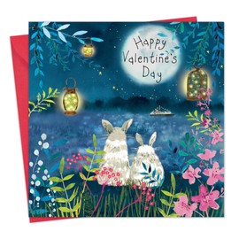 Twizler Valentines Day Card for Her - Rabbit - Valentines Card for Him - Wife Valentines Cards Husband - Girlfriend Valentine's Card Boyfriend or Partner