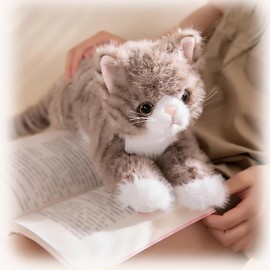 Body Pillow, Stuffed Toy, Tea Tiger, Triltoise Cat, Realistic Feel, Cat / Black Cat, White Cat, Fluffy, Plush, Stuffed Toy, Stuffed Toy, Cute Doll, Sleeping Pillow, Miscellaneous Goods, For Elderly