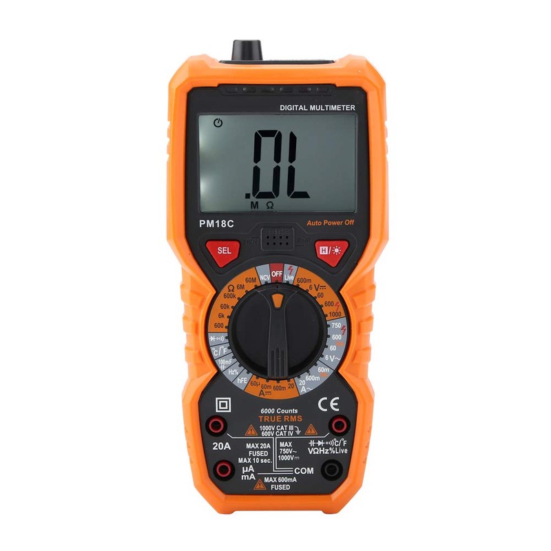 Digital Multimeter PEAKMETER PM18C 6000 Counts Intelligent Temperature Measuring Devices