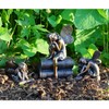 Top Collection 4386 Miniature Garden & Terrarium Fairy Reading Statue,