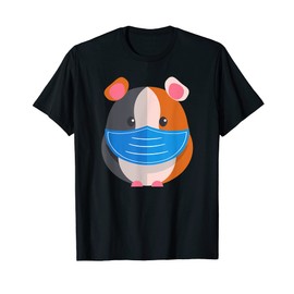 Guinea pig fan girl with face mask for girls T-Shirt