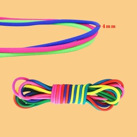 RmKbe Chinese Jump Rope Rubber Band Sport Jumping Rope Elastic Rope Kids Skipping Rope Fitness Jump Ropes for Childrens Toy (5 m)