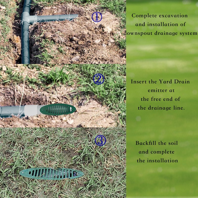 4 Inch Yard Drain kit，French Drain kit for 4 inch
