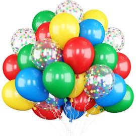 KOBOKO 50pcs Colorful Confetti Latex Balloons Party Decoration