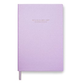 Minimalism Art, Soft Cover Notebook Journal, Composition B5 Size 7.6 X 10 inches, Pink, Plain Blank Page, 192 Pages, Fine PU Leather, Premium Thick Paper - 100gsm, Designed in San Francisco