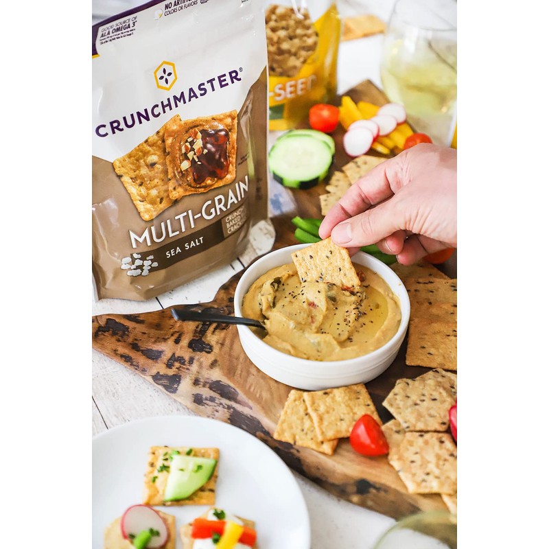 Crunchmaster Gluten-Free Multi-Grain Sea Salt Crackers, 4oz. (Pack of 6)