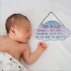 Ymaotrade Blank Name Sign Wooden Baby Announcement Sign, Birth Announcement