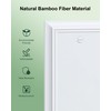 2-Pack Single Blank Wall Plate, Durable Natural Bamboo Fiber Wall
