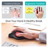 SANWA Wired Ergonomic Trackball Mouse, Optical Rollerball Mice, Programmable Silent