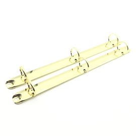 Shuokecrafts 2Pcs Gold Standard Letter Metal 3-Ring Binder Mechanism Replacement Kit，3 O Rings,1inch Capacity ,Loose Leaf Binding Spines Combs for Personal Organizers Planners