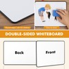 2 Pack A4 Double Sided Magnetic Whiteboard, 21x30 cm Mini