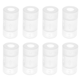 8 cartuchos de conversión de batería AA-5 a AA-2 de repuesto de tamaño AA a C, adaptador de conversión de batería, accesorios de plástico