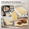 Premium Lambskin Approx. 80 cm - Real Merino Lambskin Natural