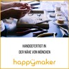 happymaker - Rosenquarz Armband Damen, handgemacht Edelstein Wickelarmband rosa mit