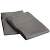 SUPERIOR 1000-Thread-Count 100% Long-Staple Combed Cotton Pillowcase Set Standard, Grey