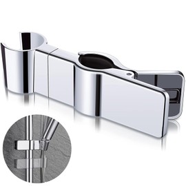 Gearmax Hand Shower Holder, Shower Head Holder, 20-27 mm, Adjustable Metal Shower Holder, 45° Shower Head, Rotatable Holder, Adjustable, No Drilling Shower Holder