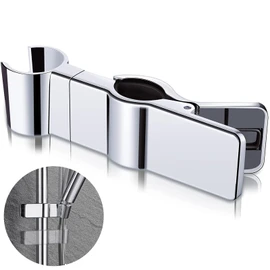 Gearmax Hand Shower Holder, Shower Head Holder, 20-27 mm, Adjustable Metal Shower Holder, 45° Shower Head, Rotatable Holder, Adjustable, No Drilling Shower Holder