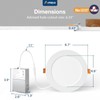 Amico 24 Pack 6 Inch 5CCT Ultra-Thin LED Recessed Ceiling