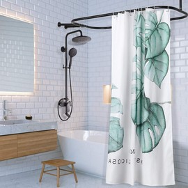 Shower Curtain Rod Hoop Square Shape Bathroom Heavy Duty No Rust Oval Shower Rod 58.3"x24" for Clawfoot Tub,for Free Standing Tubs Bronze