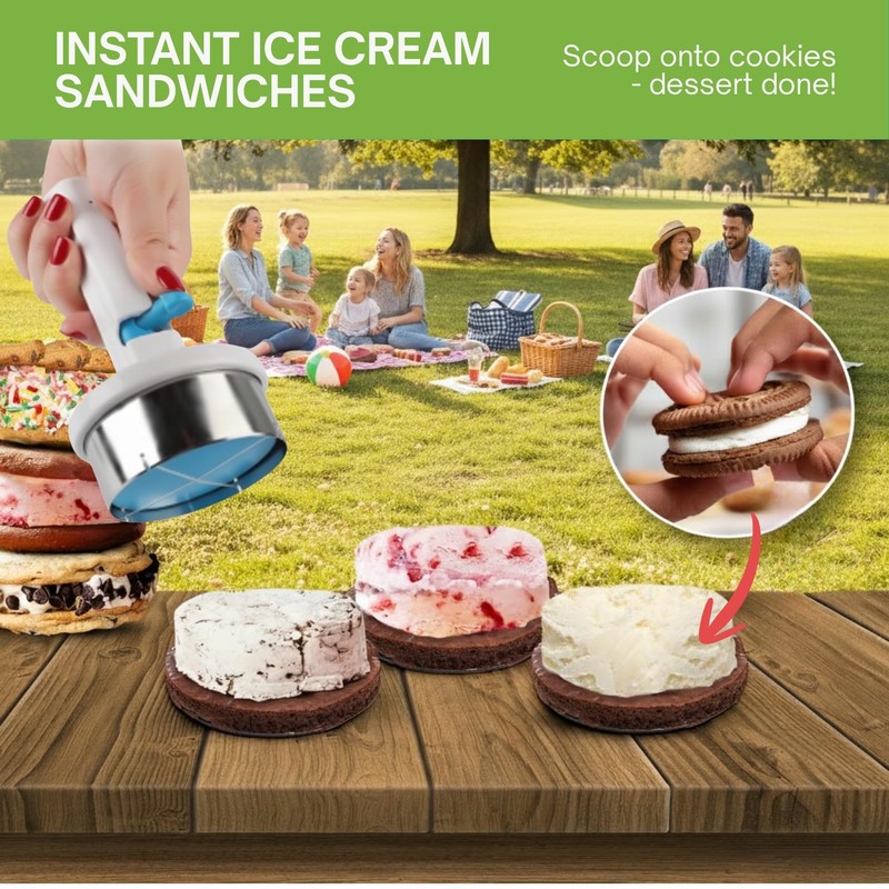 HOME NEATLY Ice Cream Scoop with Trigger, Unique Ice Cream
