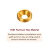 sourcing map 30pcs M3 Anodized Aluminum Alloy Countersunk Washers Screw