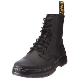 Dr. Martens unisex adult Lace Fashion Boot, Black Wyoming, 7 Women 6 Men US
