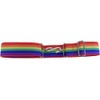 Mazeys Retro Unisex 70s Elastic Snake Belts (Rainbow 35 mm