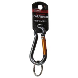 SK11 SAC-660C Aluminum Carabiner C 0.2 x 2.4 inches (6 x 60 mm), Black