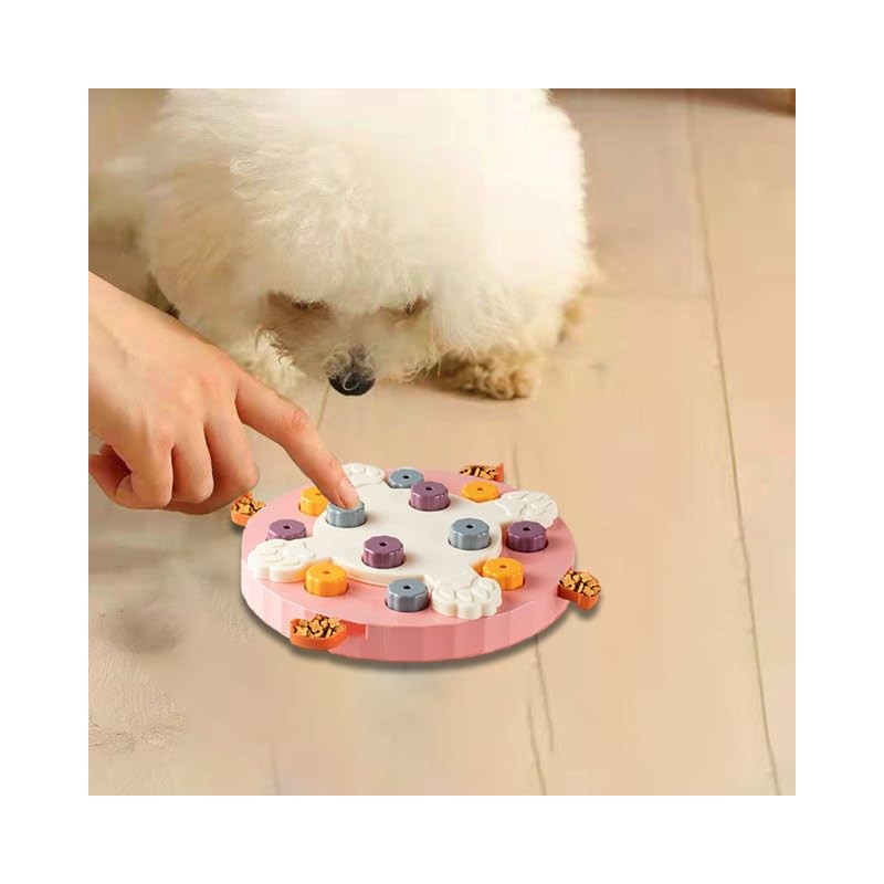 Interactive Pet Treat Dispenser - Slow Feeder, Brain Game, Puzzle,