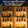 200ft 2-Pack Outdoor String Lights,Dimmable G40 LED String Lights with