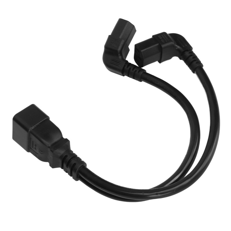 IEC320 C20 to Dual C13 Cord 1 in 2 Out