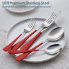 Onlycooker Red Silverware Set 20 Piece 18/0 Stainless Steel Flatware