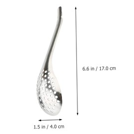 Alipis 3 Sets 3 Pcs Spherification Spoons Strainer Spoon Set Stainless Steel Caviar Colander Silver for Home Restaurant Professional Cooking